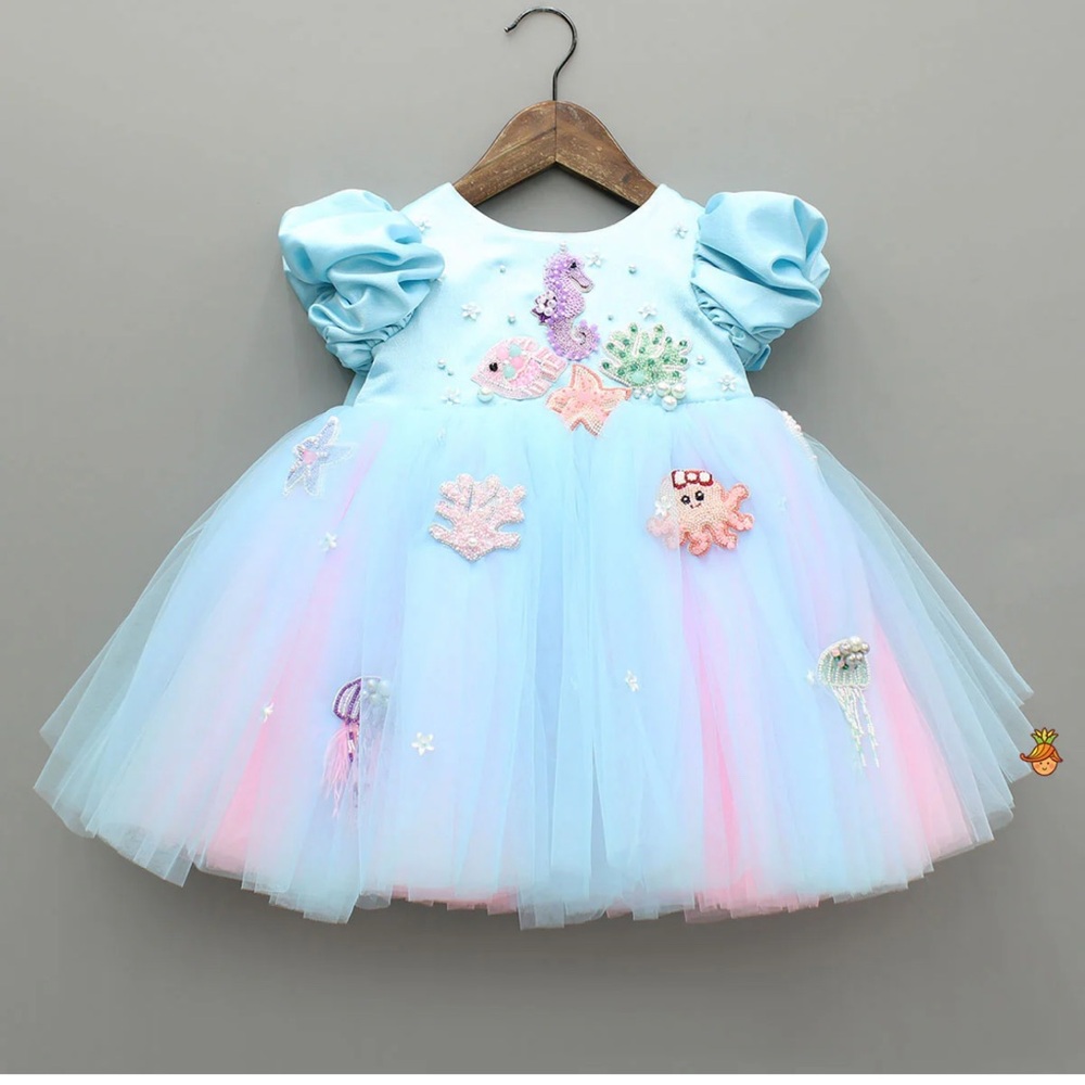Underwater Adventure Toddler birthday dress under the sea. Sea themed